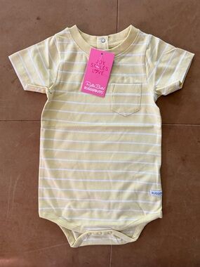 Rugged Butts Banana Stripe Bodysuit 18-24M NWT
